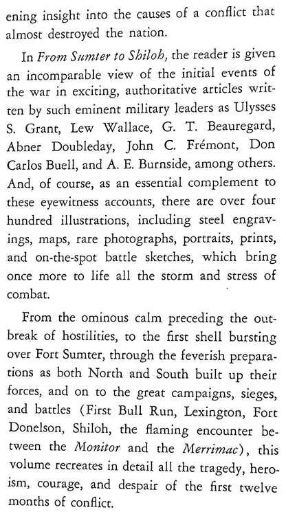 Battles and Leaders of the Civil War, Vol.I: NEW 1956 1st Edition 'From Sumter to Shiloh'