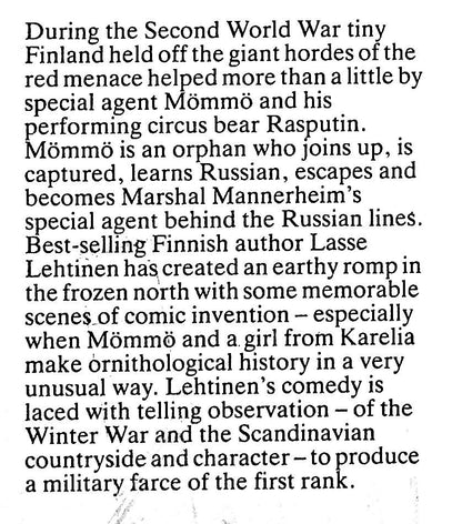 Blood, Sweat & Bears by Lasse Lehtinen: NEW 1990 1st English Edition