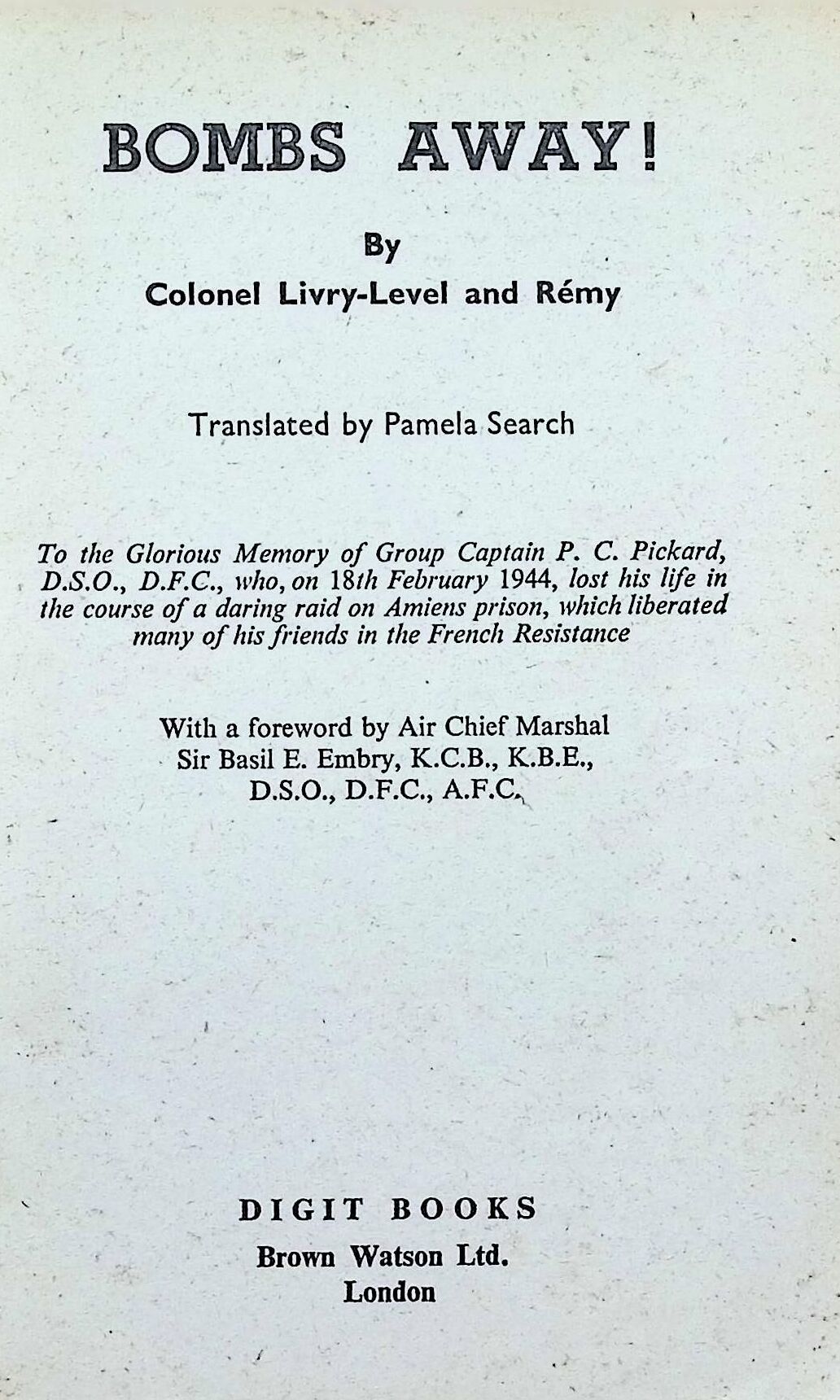 Bombs Away! by Livry-Level & Remy: ? Paperback