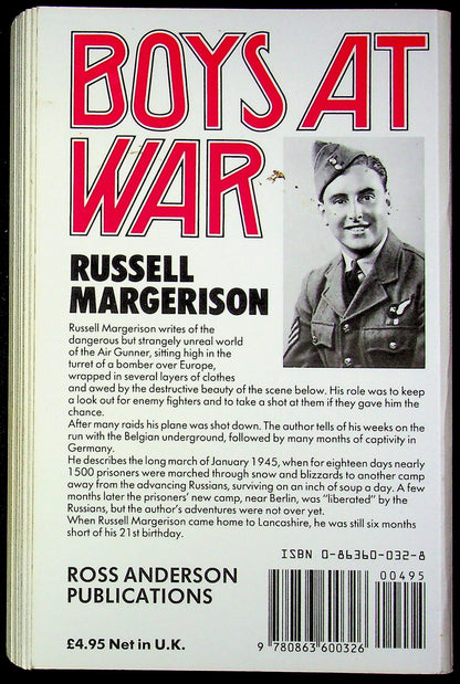 Boys at War by Russell Margerison: 1986 1st Edition Paperback