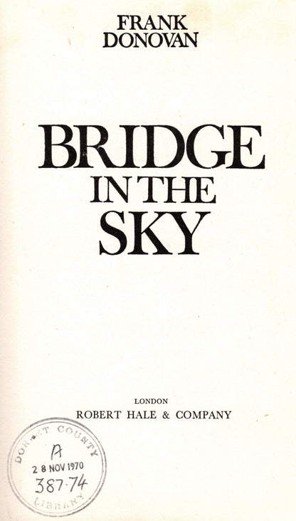 Bridge in The Sky, the Berlin Airlift by F.Donovan: 1970 1st Ed. HB + Press Cuttings