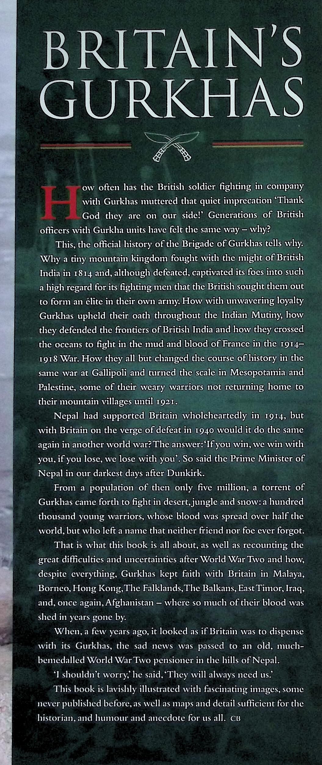 Britain's Gurkhas by Christopher Bullock: NEW 2009 First Edition Hardback
