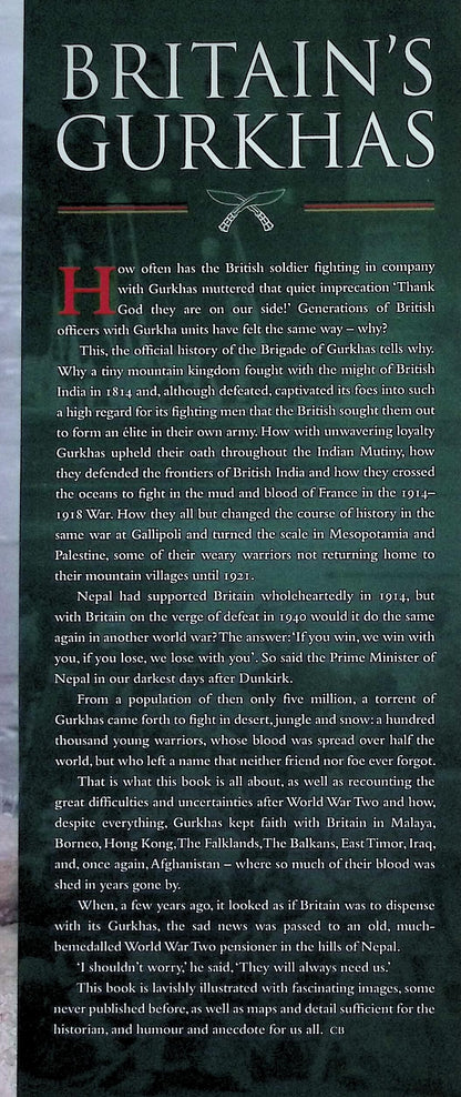 Britain's Gurkhas by Christopher Bullock: NEW 2009 First Edition Hardback