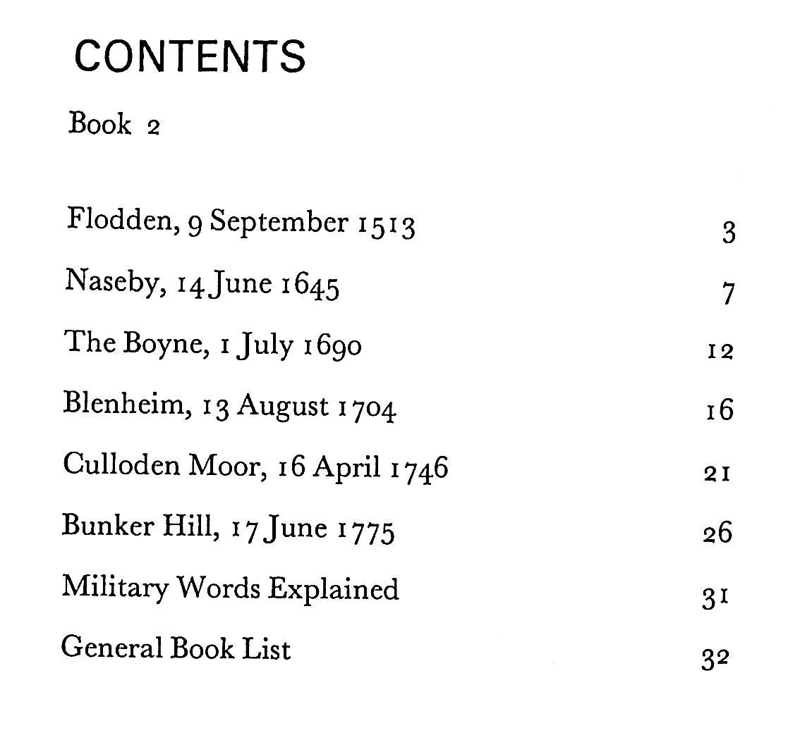 British Battles, #2 Early Modern Battles 1513-1775: NEW 1972 First Ed. Softcover Landscape