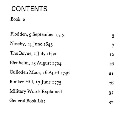 British Battles, #2 Early Modern Battles 1513-1775: NEW 1972 First Ed. Softcover Landscape