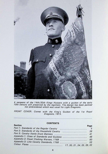 British Cavalry Standards by D.Lemonofides: 1971 First Edition Softcover Trade Paperback