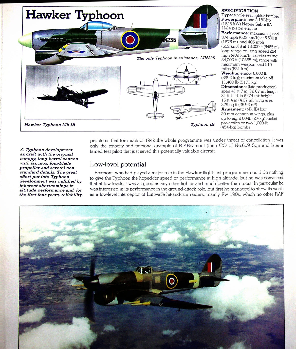 British Fighters of World War 2: Bill Gunston 1982 First Edition Hardback Very Good