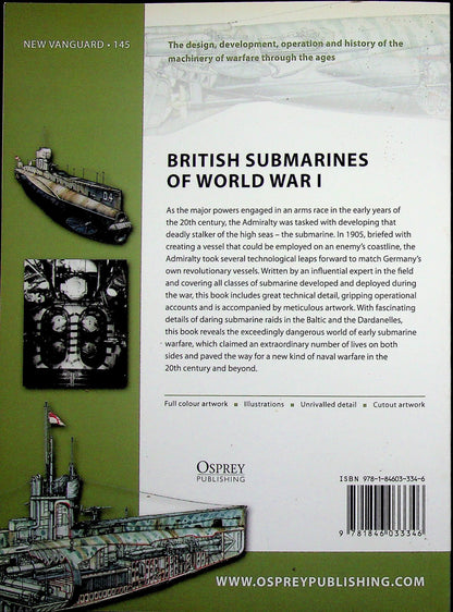 British Submarines of World War I by Innes McCartney : NEW Osprey New Vanguard