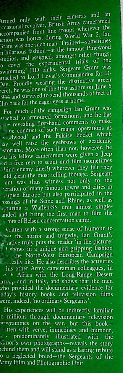 Cameramen at War: Ian Grant 1980 1st edition hardback