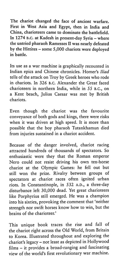 Chariot, The Rise & Fall of the 1st War Machine by Arthur Cotterell: NEW 2004 1st Ed.HB