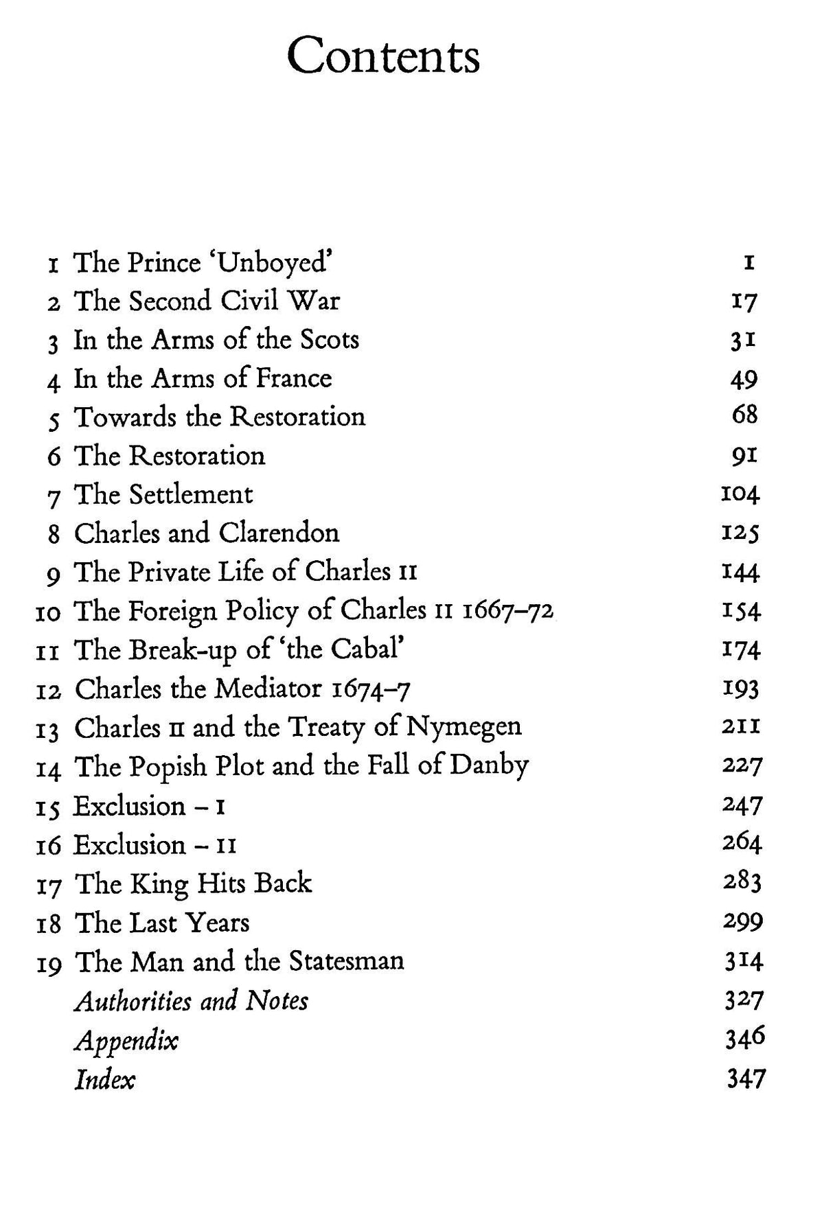 Charles II, The Man and The Statesman by Maurice Ashley: 1971 Hardback