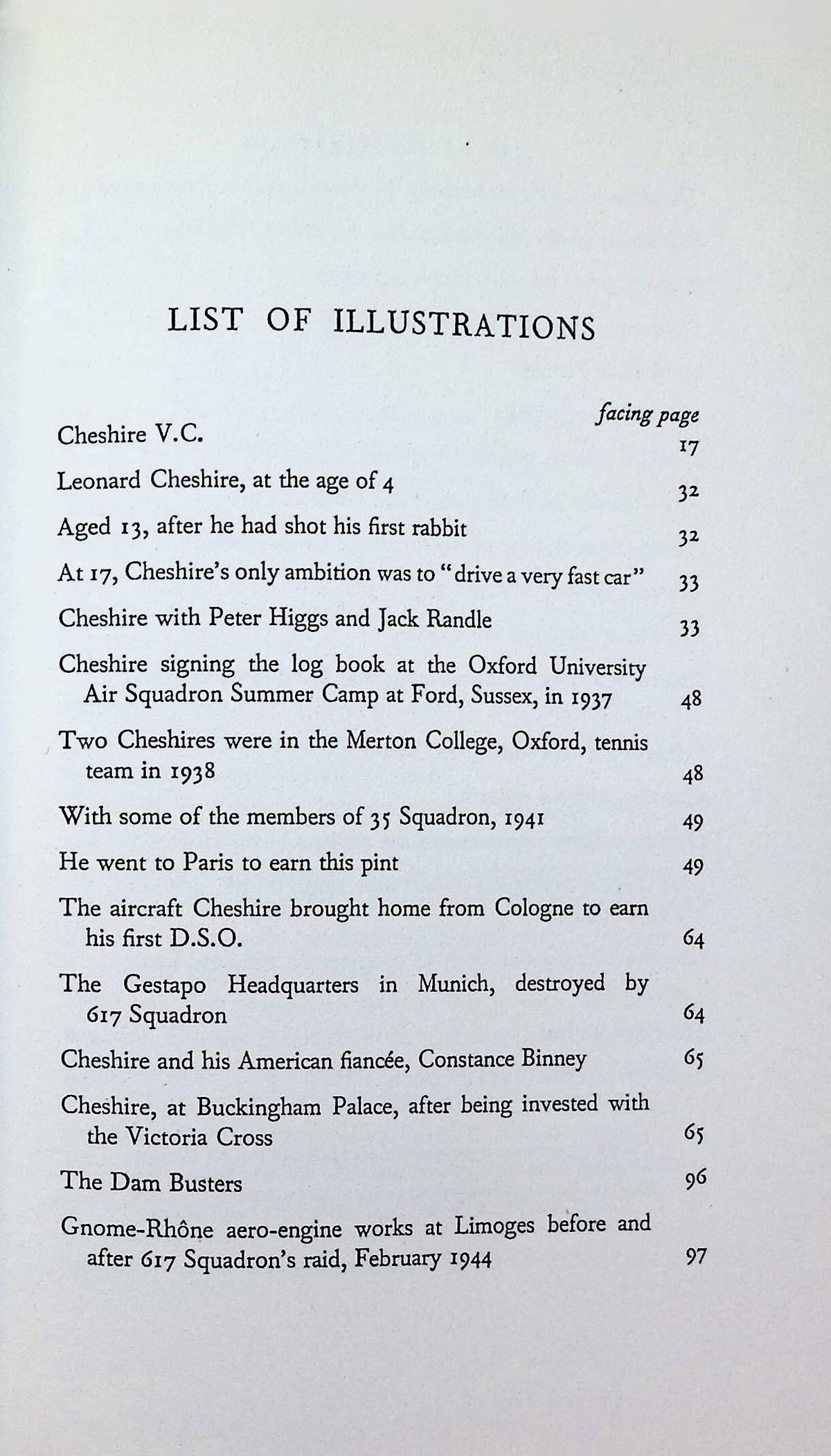 Cheshire VC: Russell Braddon 1954 1st edition hardback