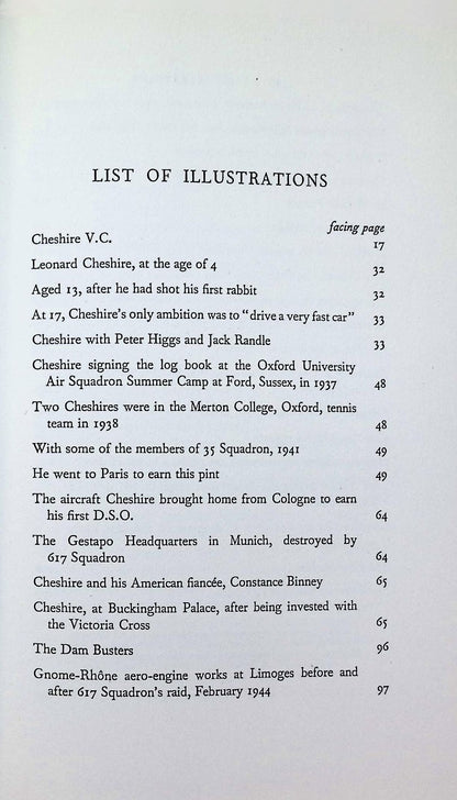 Cheshire VC: Russell Braddon 1954 1st edition hardback