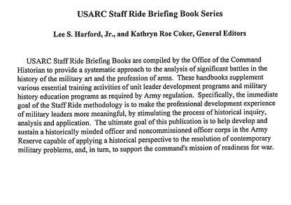 Chickamauga Staff Ride Briefing Book by HQ, US Army Reserve Command: NEW 1995 Soft Cover