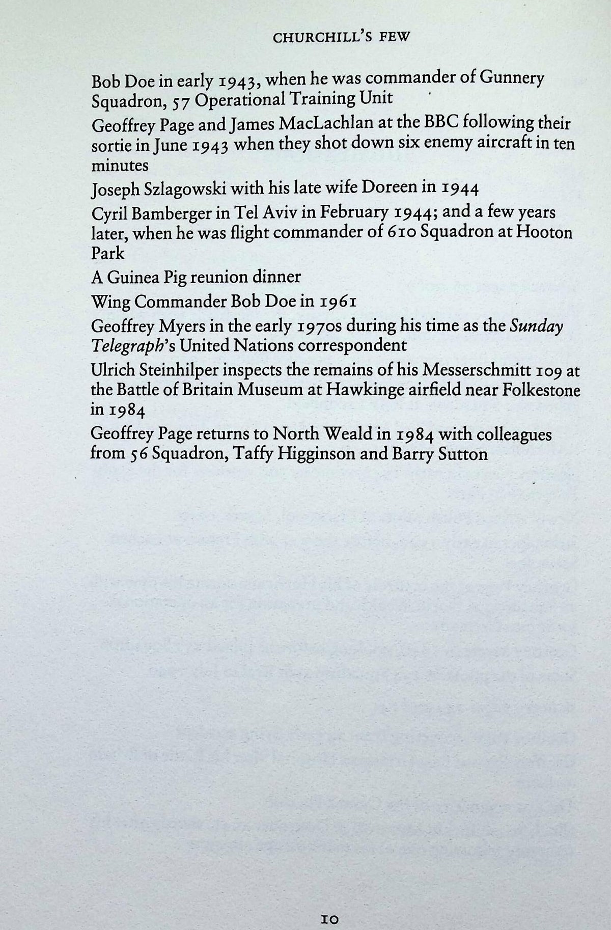 Churchill's Few by John Willis: NEW 1985 Hardback