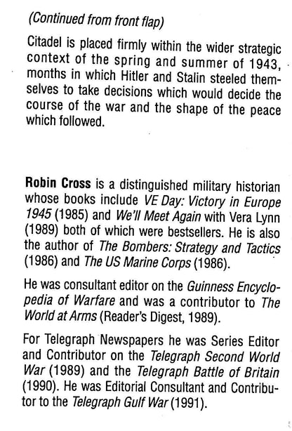 Citadel, The Battle of Kursk by Robin Cross: NEW 1993 1st UK Edition Hardback