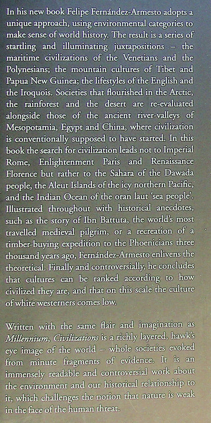 Civilizations by Felipe Fernandez-Armesto: NEW 2000 1st Edition Hardback