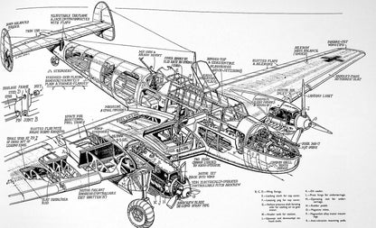 Classic World War II Aircraft Cutaways by Bill Gunston 1995 1st edition hardback