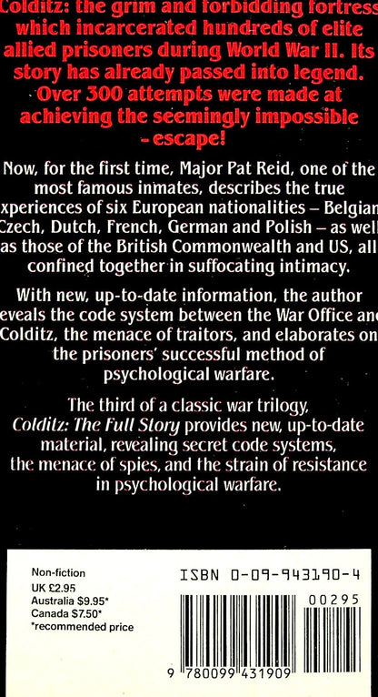 Colditz The Full Story by Major PR Reid: 1985 Paperback