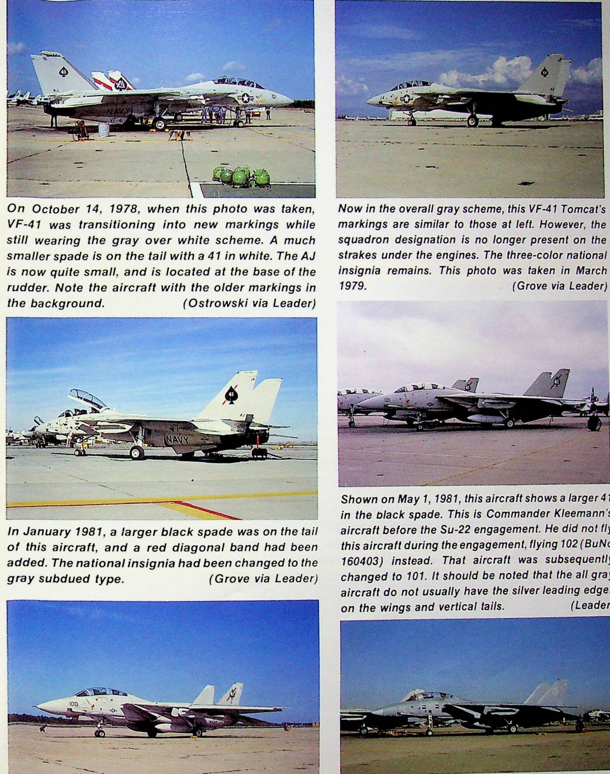 Colors & Markings of the F-14 Tomcat; Vol. 2 by B Kinzey: 1984 1st Ed Softcover Trade PB