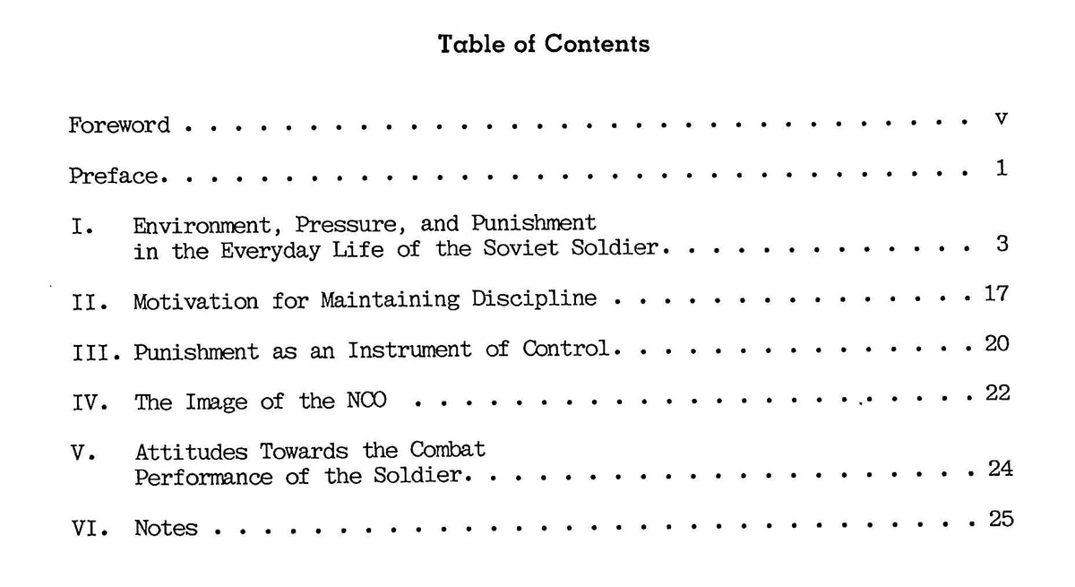 Controlling the Soviet Soldier: Some Eyewitness Accounts / 1981 1st Edition