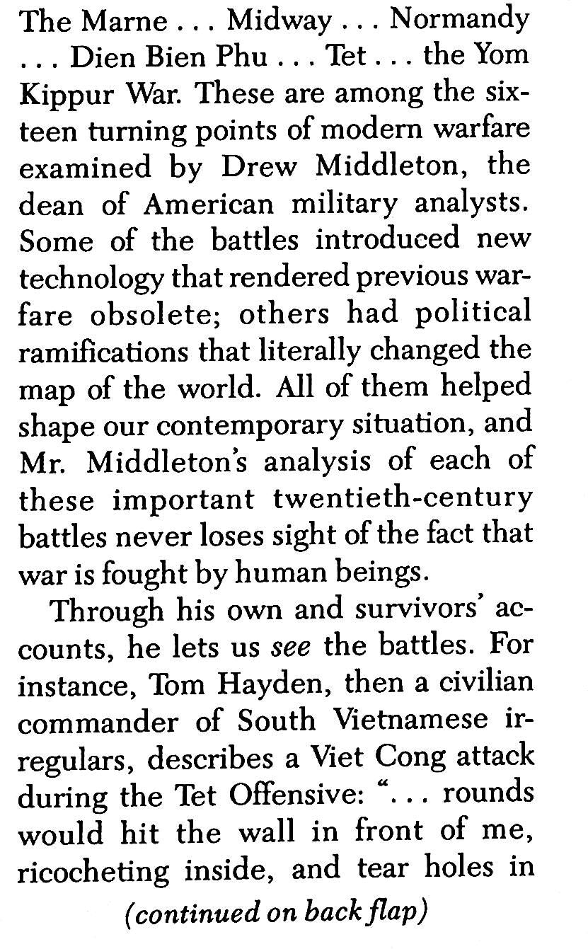 Crossroads of Modern Warfare by Drew Middleton: NEW 1983 1st Edition Hardcover