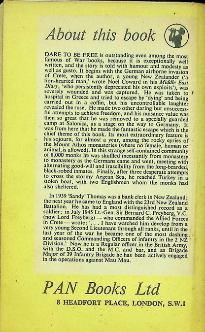 Dare to be Free: WB Thomas 1955 paperback