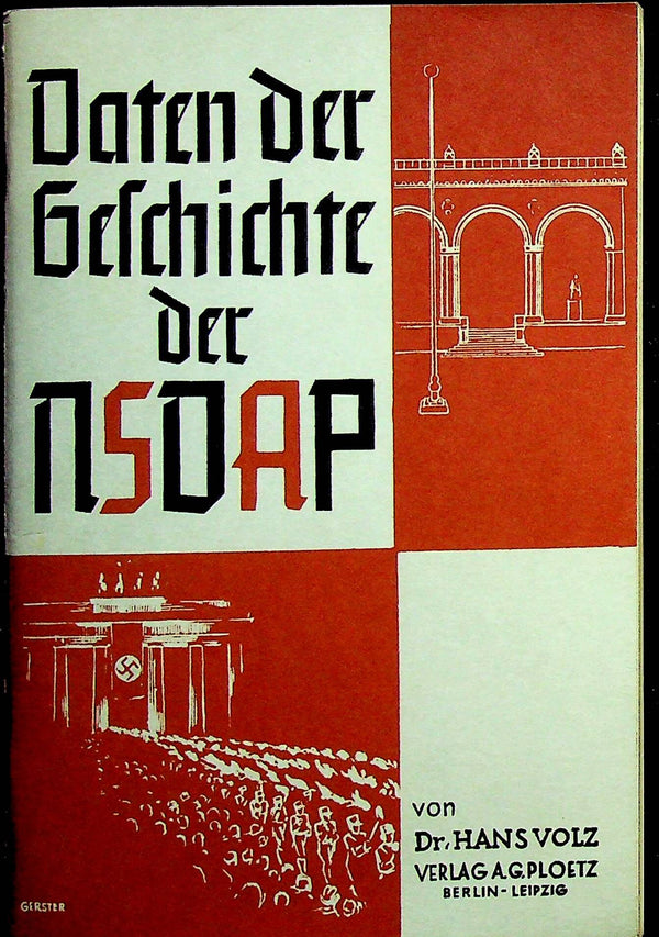 DATEN DER GESCHICHTE DER NSDAP: hans Volz/ soft card cover