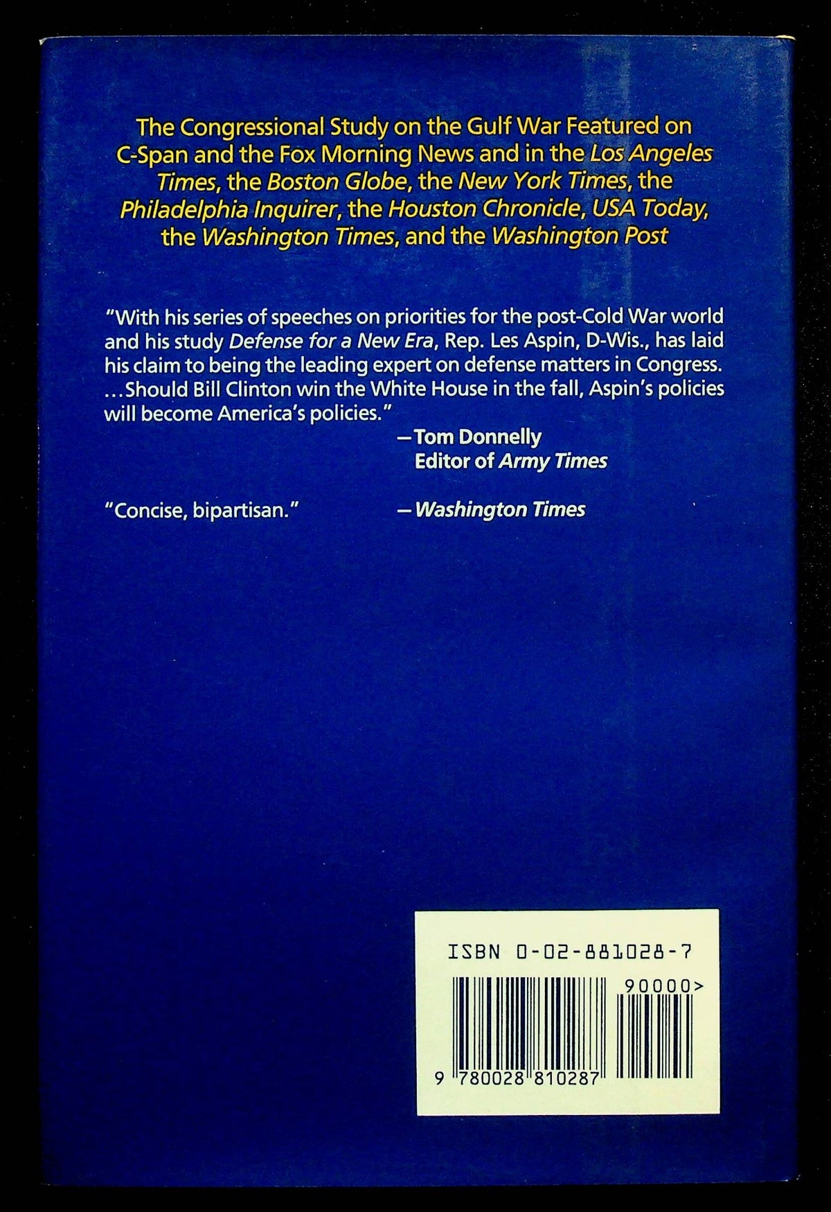 Defense for a New Era, House of Representatives Official Report: NEW 1992 1st Ed. Hardback