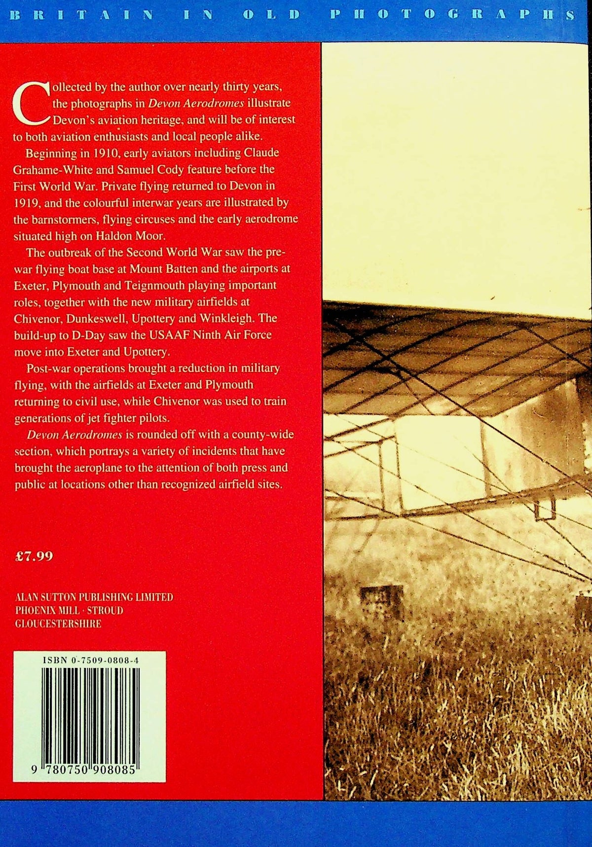 Devon Aerodromes in Old Photographs by Keith Saunders: NEW 1994 1st Ed Softcover Trade PB