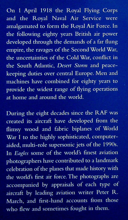 Eagles, 80 RAF Aircraft that made History by Peter M.March: New 1989 1st Edition Hardback