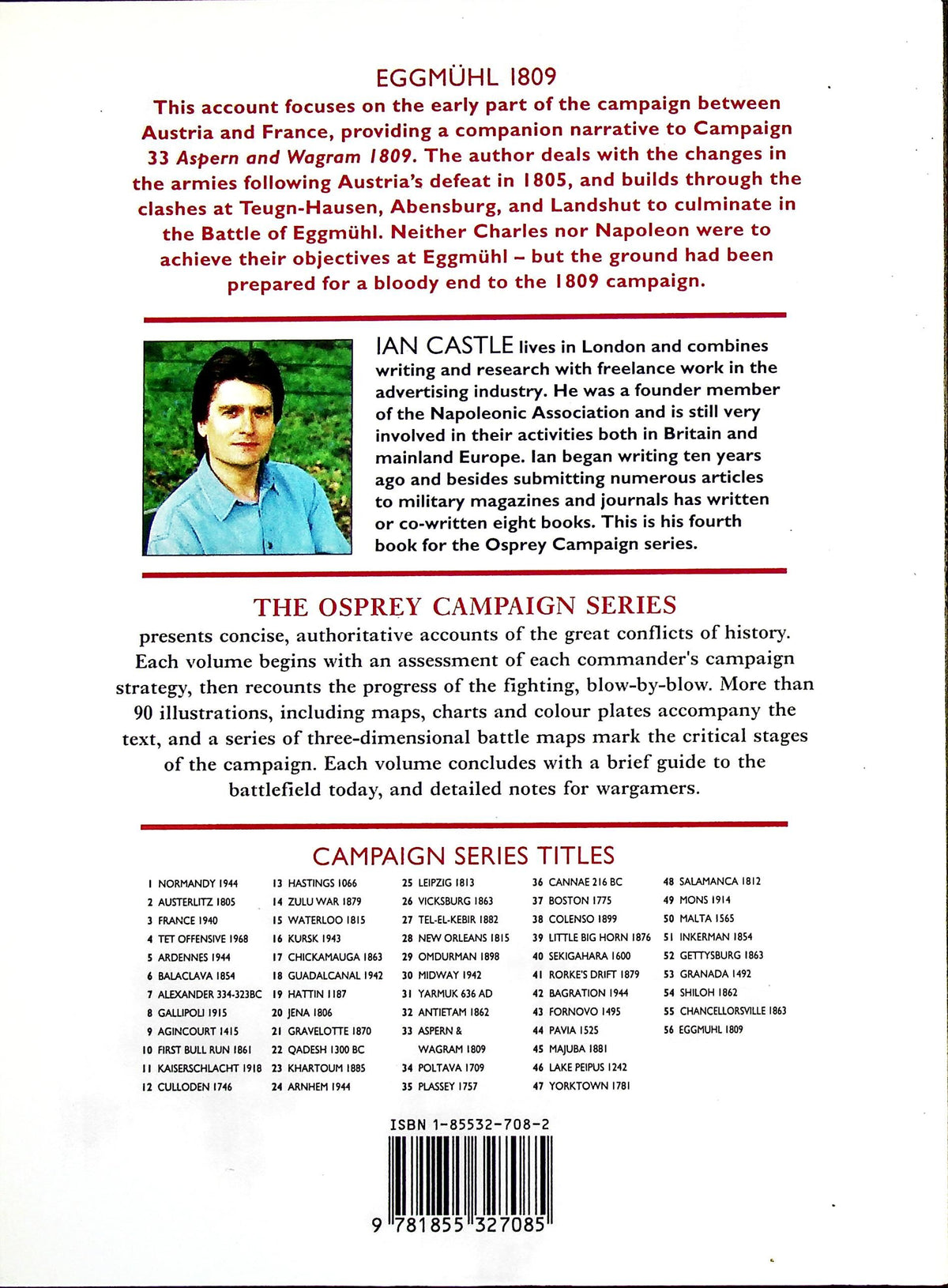 Eggmuhl 1809, Storm over Bavaria by Ian Castle: Osprey Campaign Series