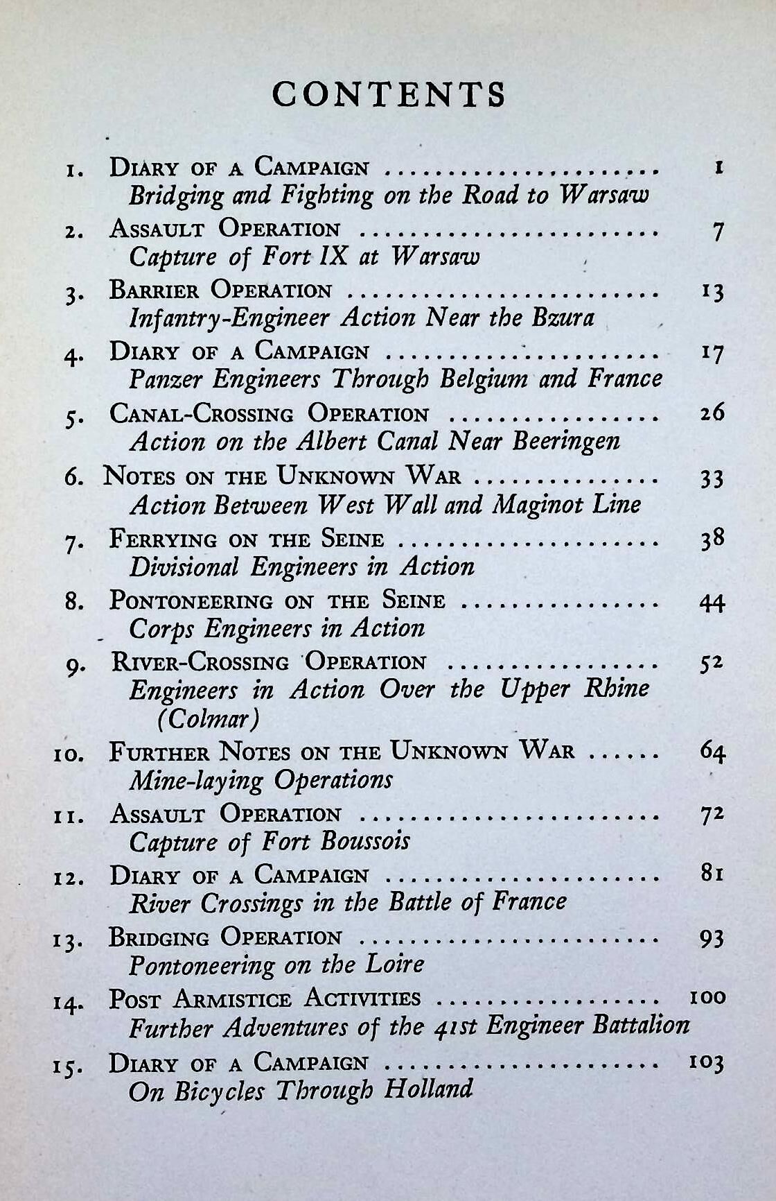 Engineers in Battle by Paul Thompson: 1942 First Edition Hardback