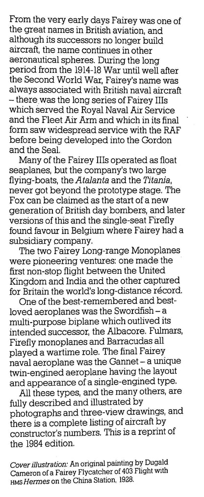 Fairey Aircraft Since 1915.