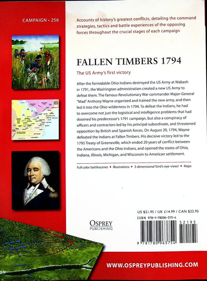 Fallen Timbers 1794, US Army's first victory by John F Winkler: Osprey Campaign Series
