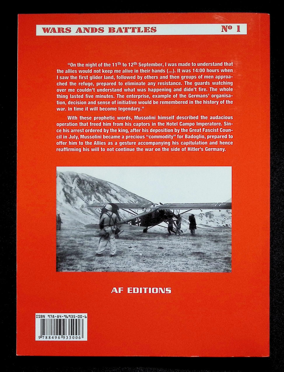 Fallschirmjager at Gran Sasso by Oscar Gonzalez Lopez: NEW 2007 1st English Ed. Softcover
