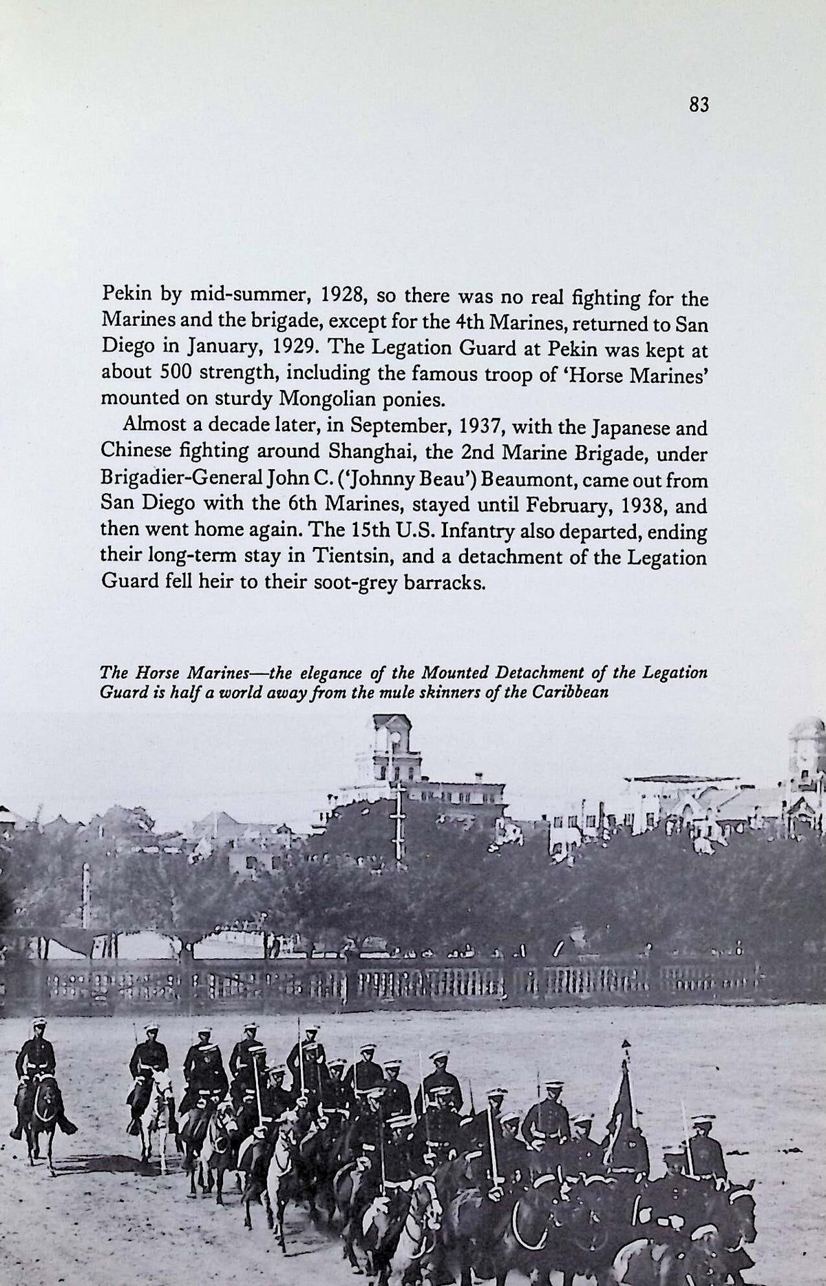 Famous Regiments; The United States Marines by EH Simmons: 1974 First Edition Hardback