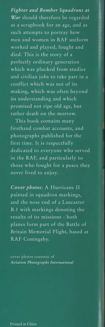 Fighter and Bomber Squadrons at War by Andrew Brookes: 1995 Hardback