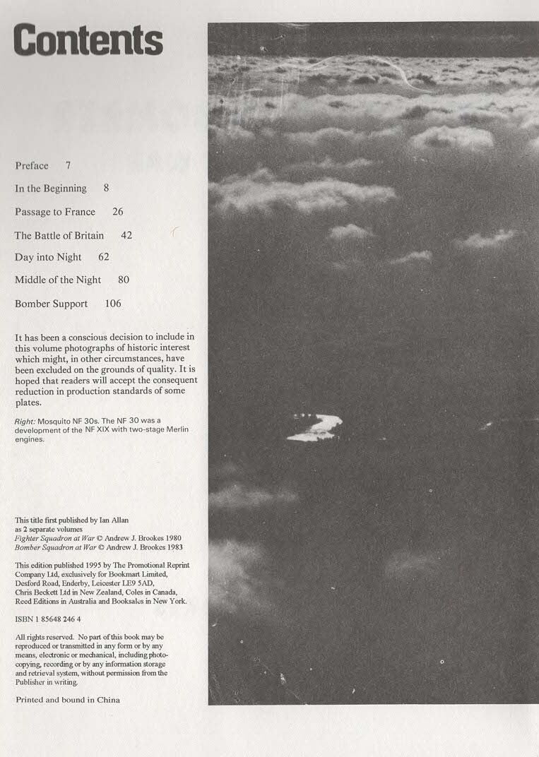 Fighter and Bomber Squadrons at War by Andrew Brookes: 1995 Hardback