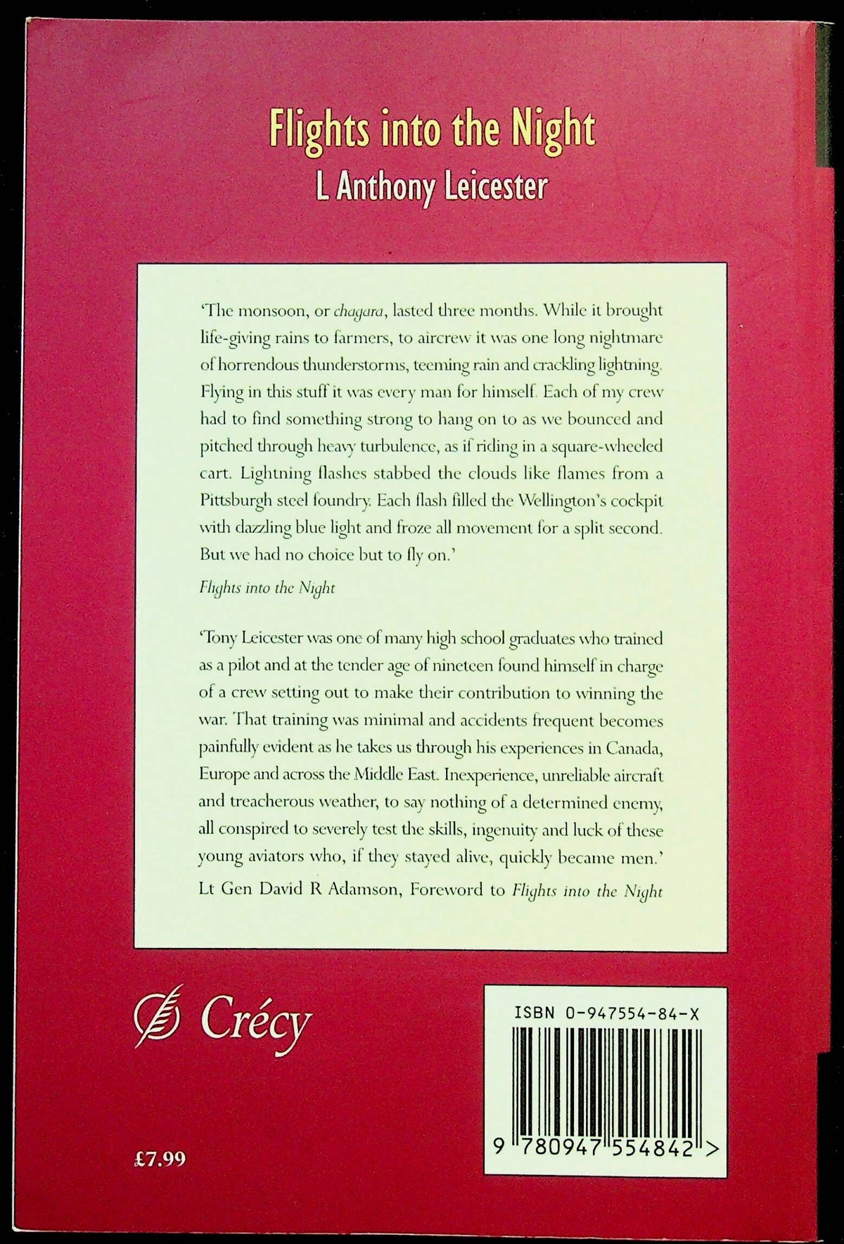 Flights into The Night by Anthony Leicester: NEW 2000 First Edition Softcover Trade PB