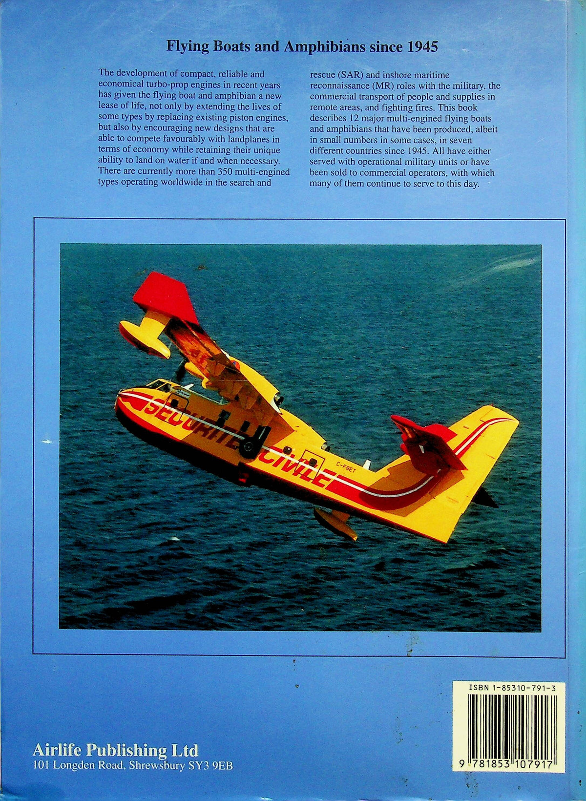 Flying Boats & Amphibians since 1945: David Oliver 1996 AirlifeA4 SoftCover