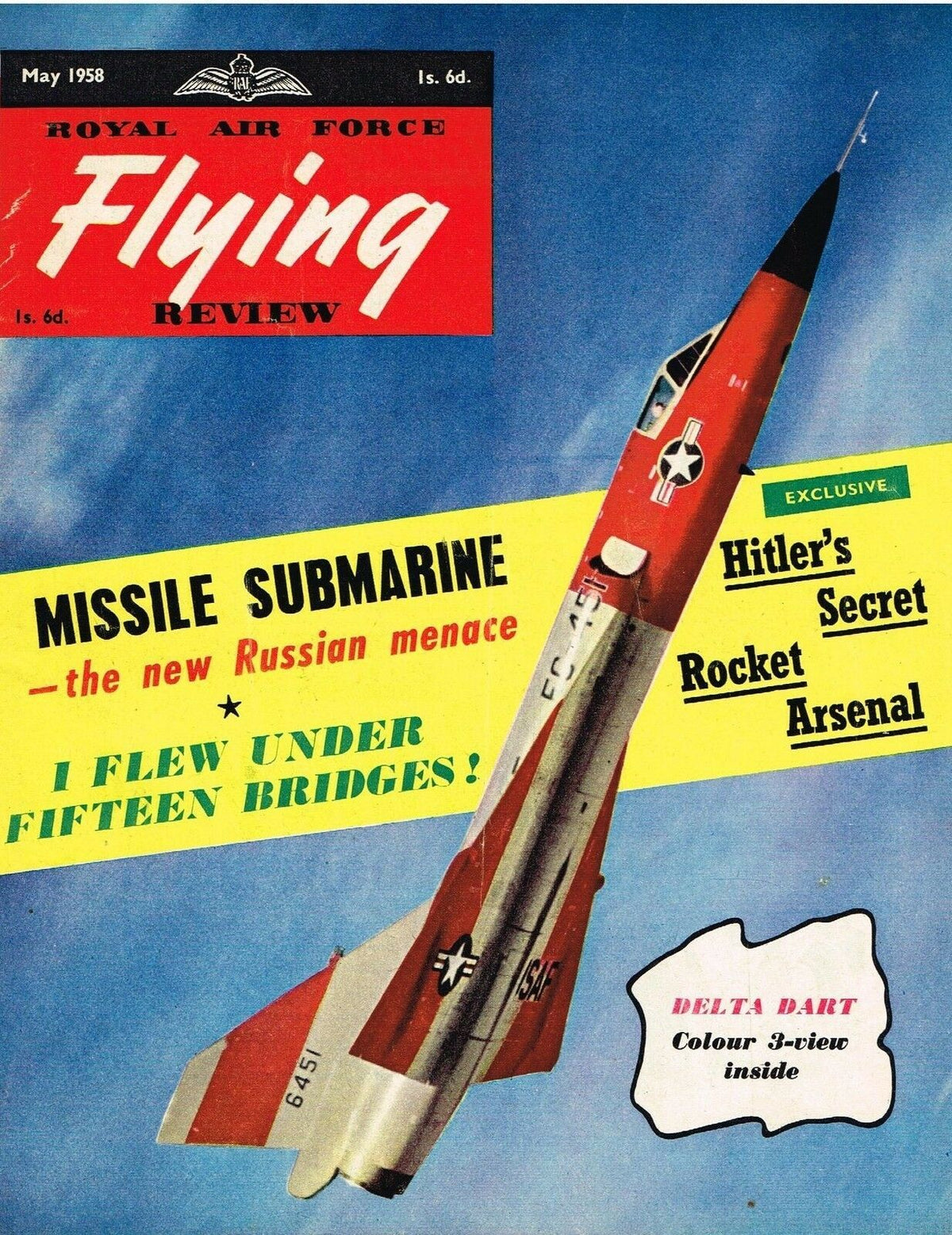 Flying Review May 1958: All Contents Listed Inside
