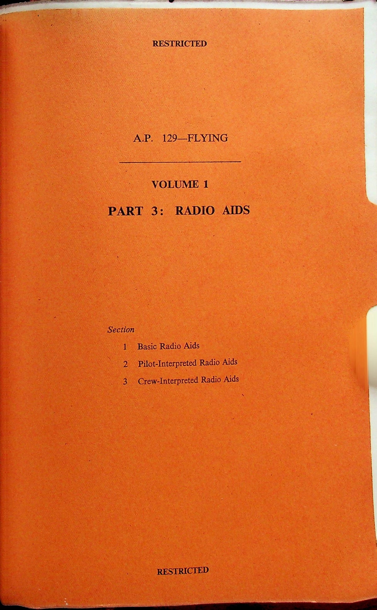 Flying Vol.1, Aircraft and Equipment: 1954 RAF Manual AP 129; Pilot Training
