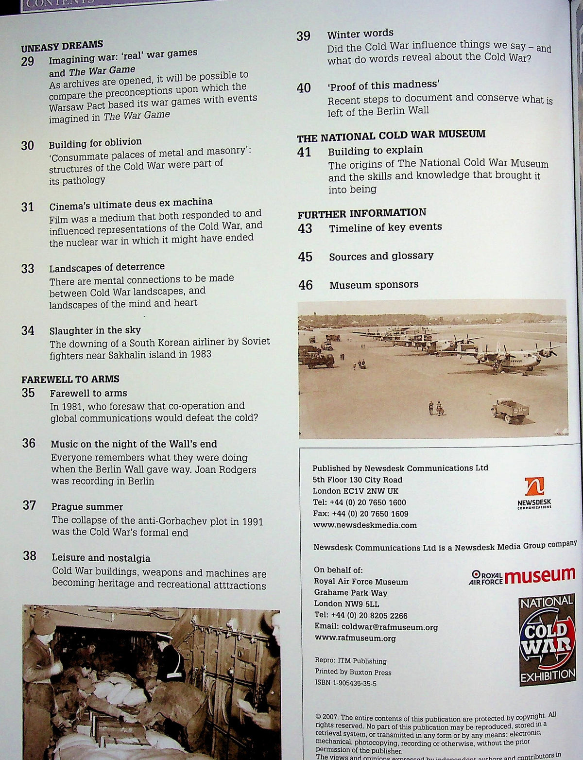 Forty-Year Winter, RAF Museum's Cold War Exhibition Guide