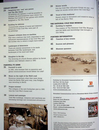 Forty-Year Winter, RAF Museum's Cold War Exhibition Guide