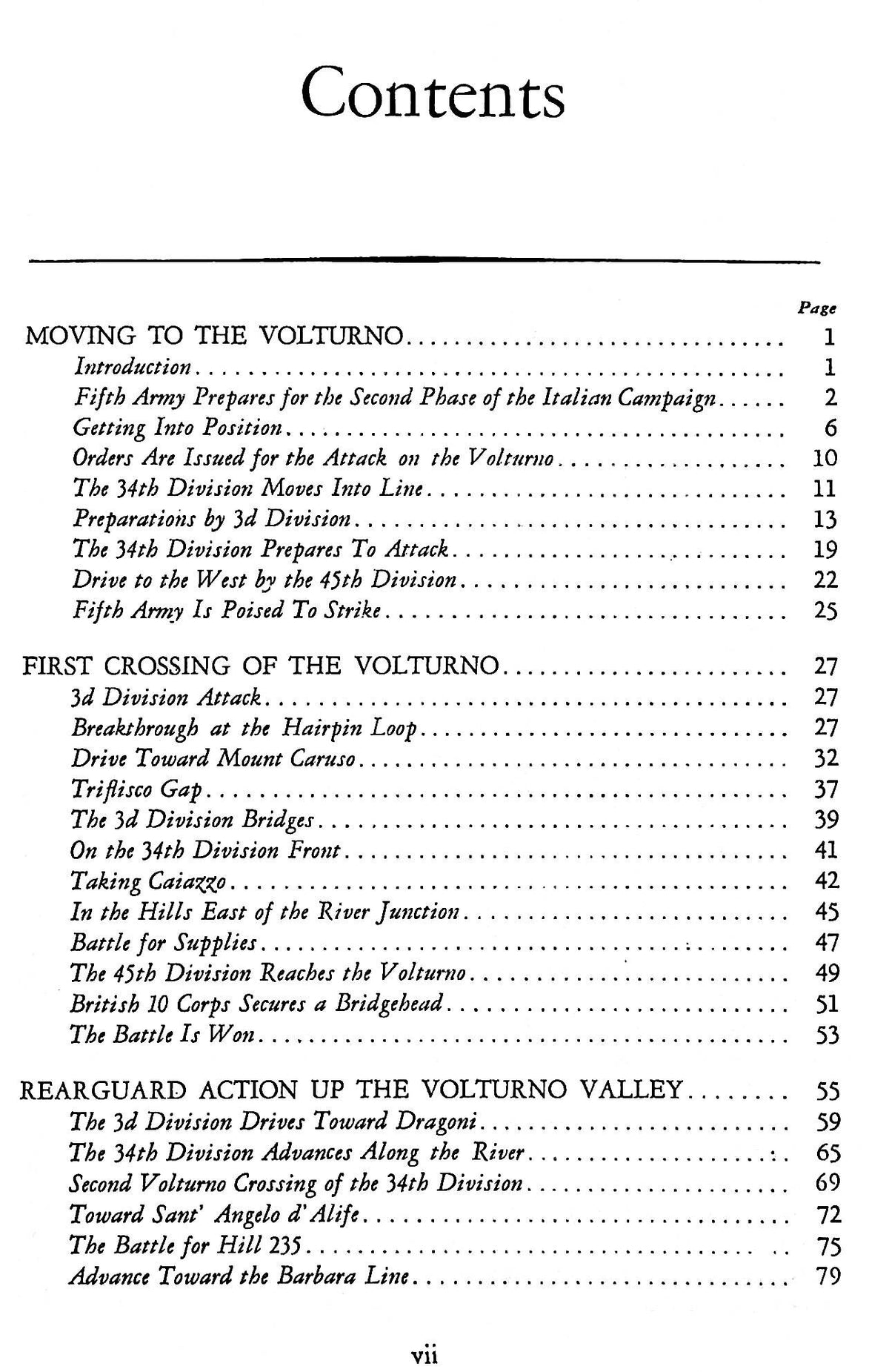 From the Volturno to the WInter Line: US Army in Action, NEW 1989 Softcover