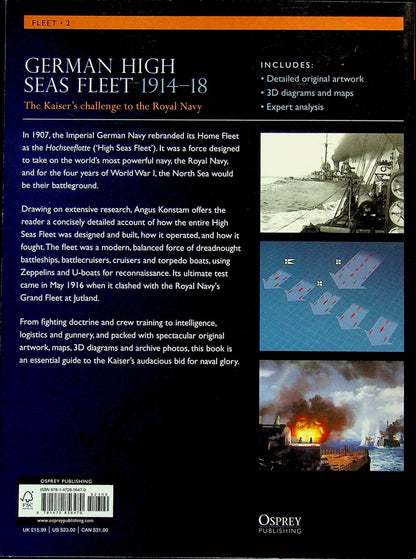 German High Seas Fleet 1914–18 by Angus Konstam: NEW Osprey Fleet Series