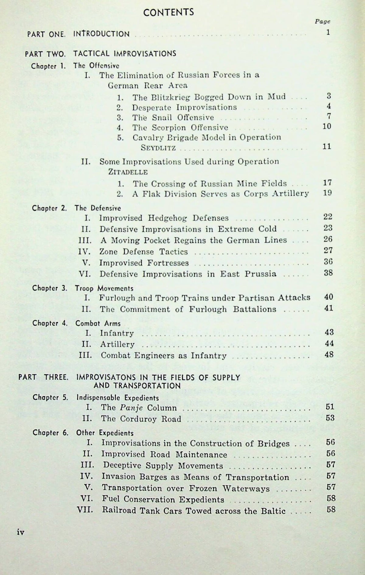 German Military Improvisations during the Russian Campaign: 1971 Translation from German