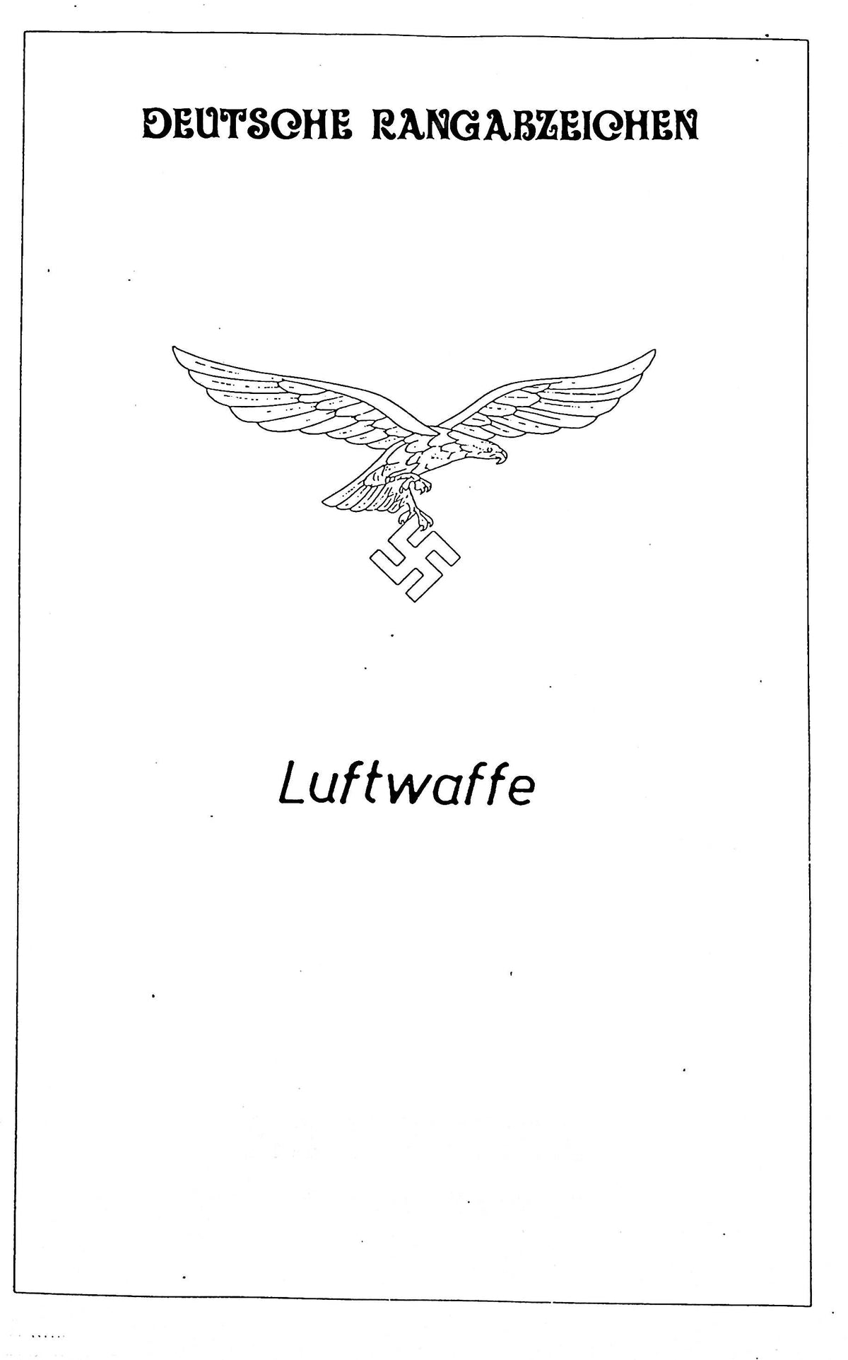 German Nazi Luftwaffe uniform insignia