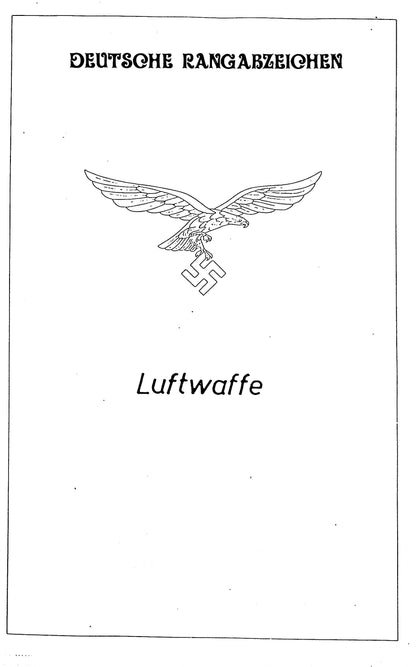 German Nazi Luftwaffe uniform insignia
